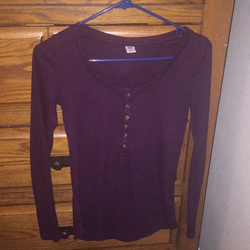Dark purple shirt